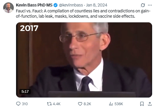 Tweet screenshot — Jan 8, 2024